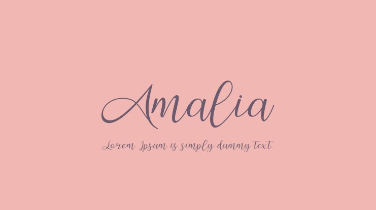 Schriftart Amalia