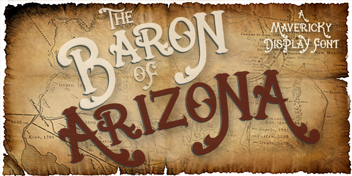 Schriftart Baron Of Arizona