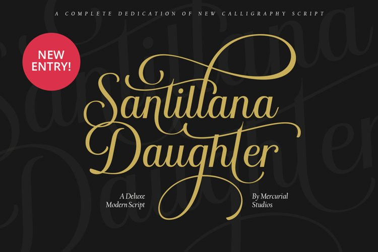 Schriftart Santillana Daughter