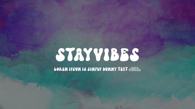 Schriftart StayVibes