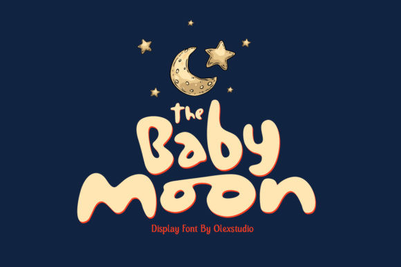 Schriftart The Baby Moon