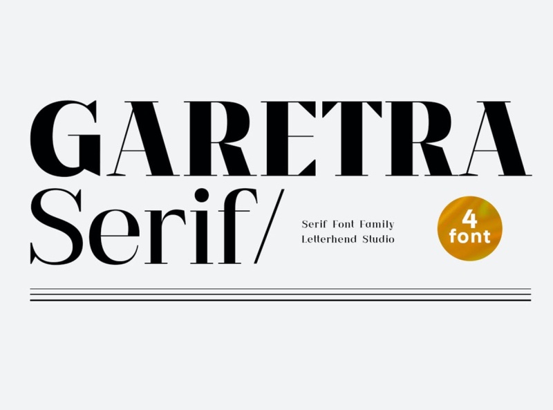 Schriftart Garetra