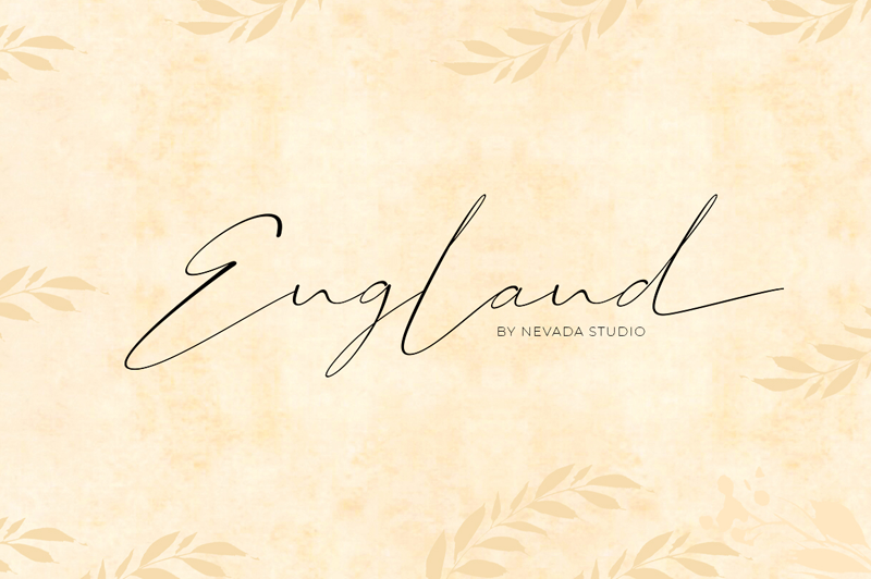Schriftart The England
