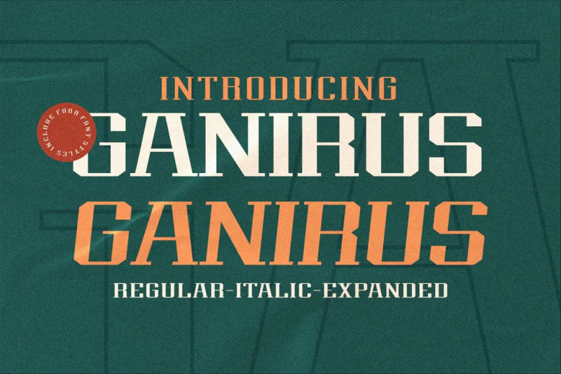 Schriftart Ganirus