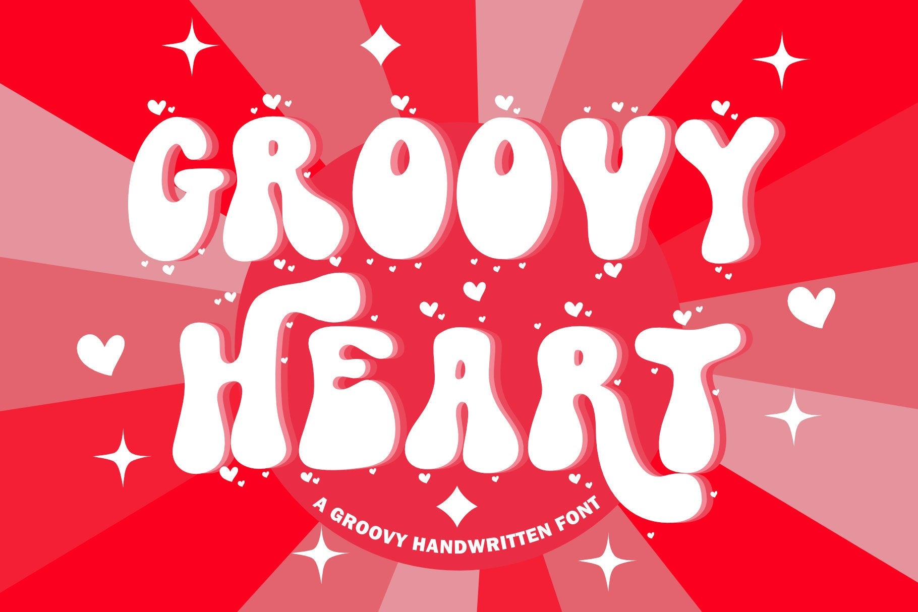 Schriftart Groovy Heart