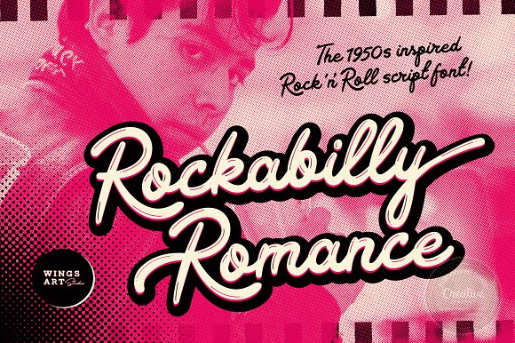 Schriftart Rockabilly Romance