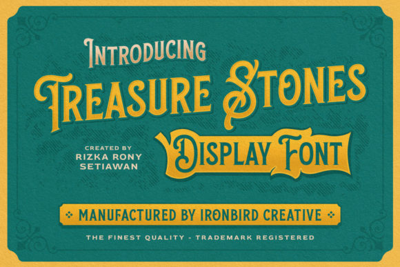 Schriftart Treasure Stones