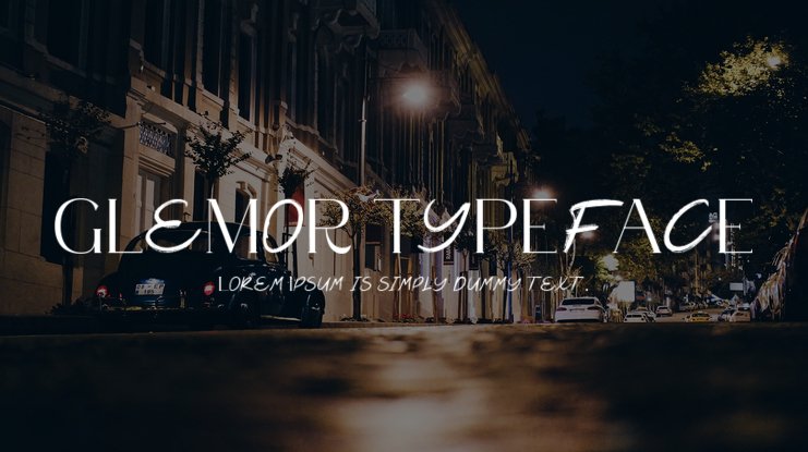Schriftart Glemor Typeface