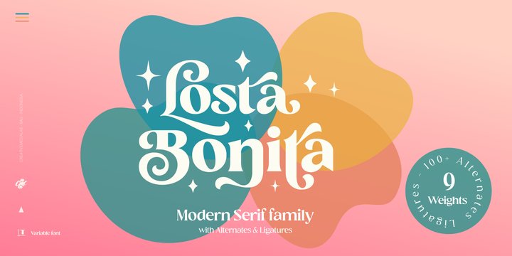 Schriftart Losta Bonita