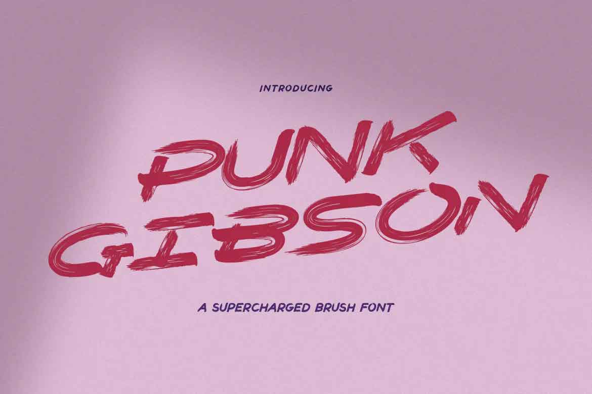 Schriftart Punk Gibson