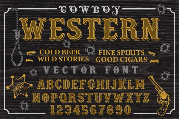 Schriftart Western