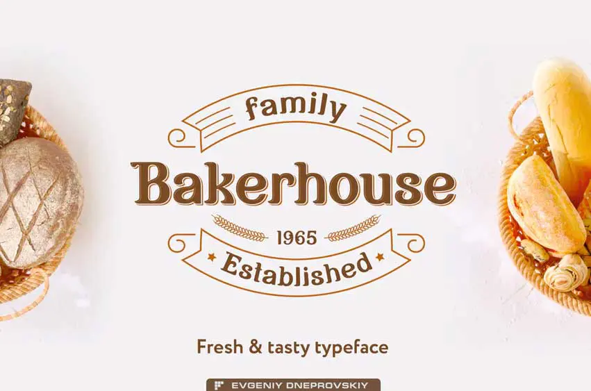 Schriftart Bakerhouse