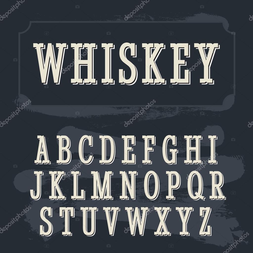Schriftart Old Whisky