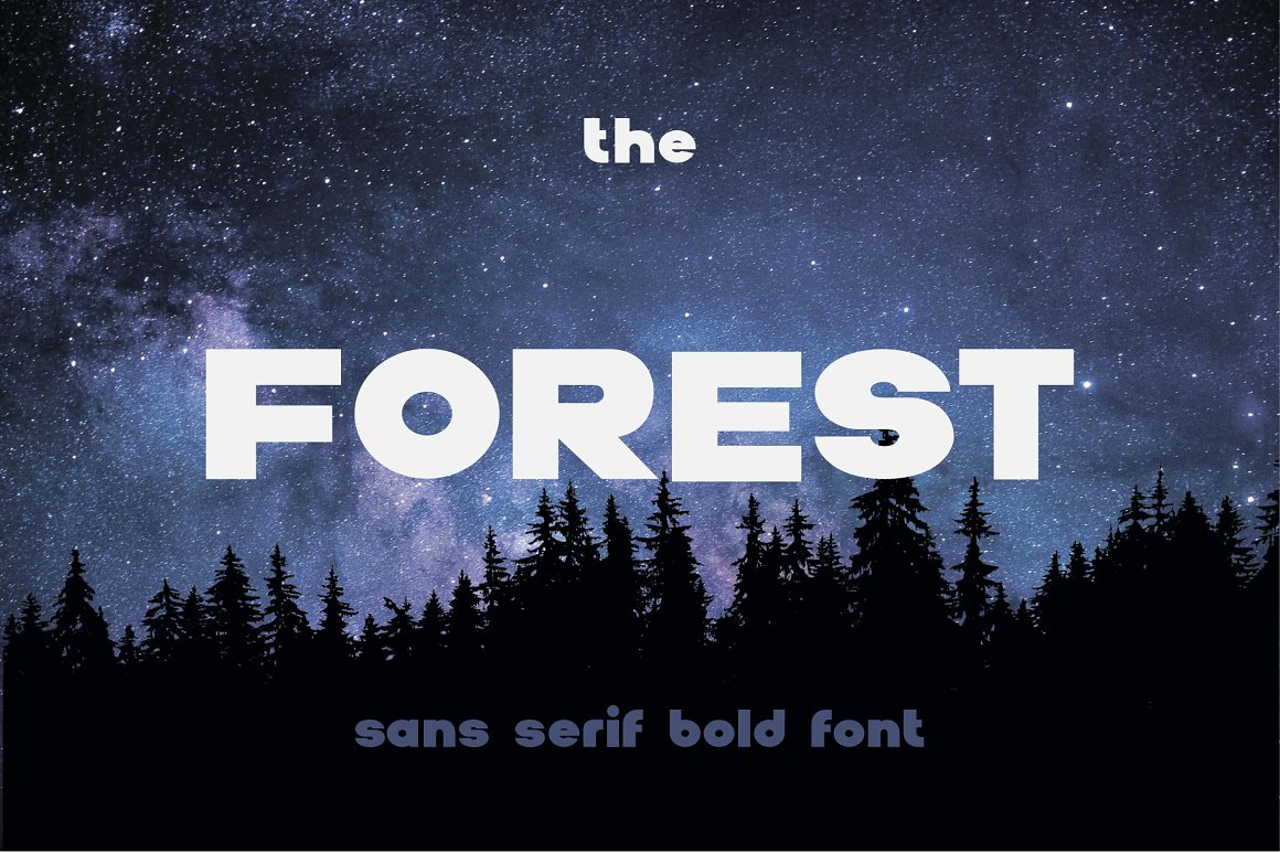 Schriftart Forest