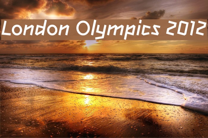 Schriftart London Olympics 2012