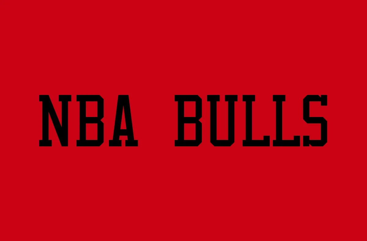 Schriftart NBA Bulls