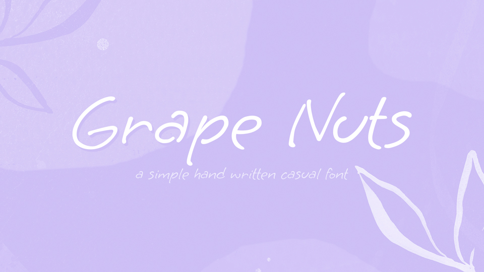Schriftart Grape Nuts