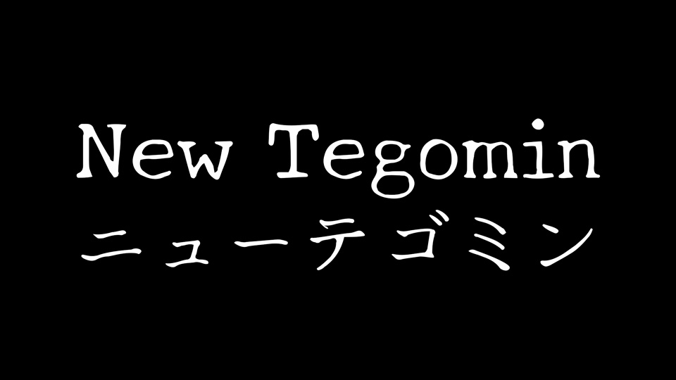 Schriftart New Tegomin