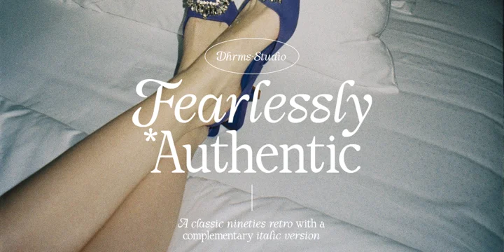 Schriftart Fearlessly Authentic