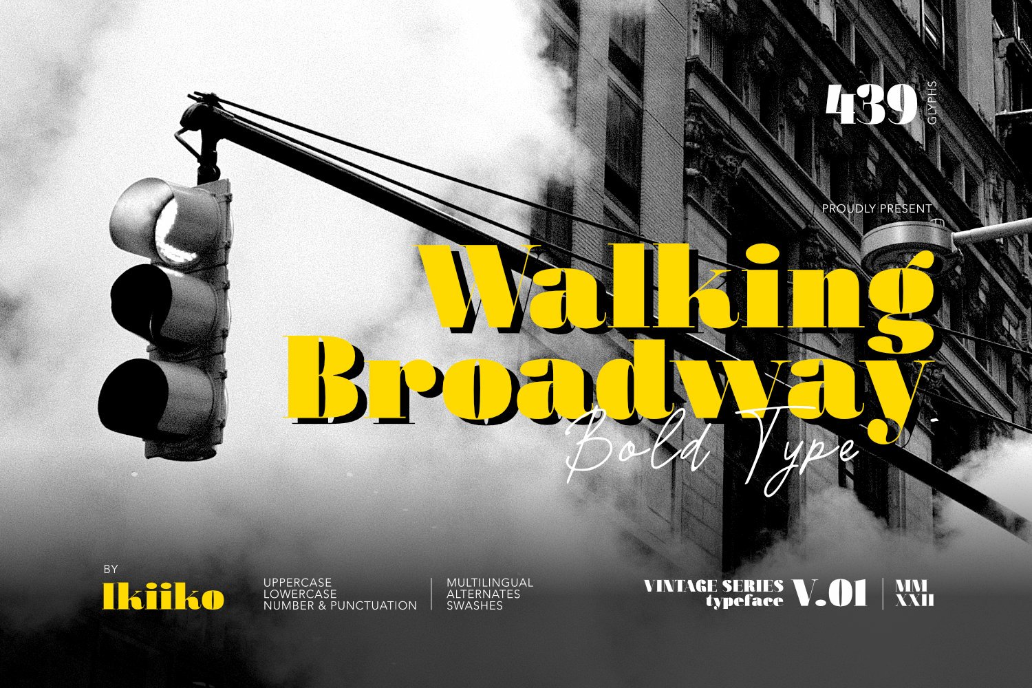 Schriftart Walking Broadway