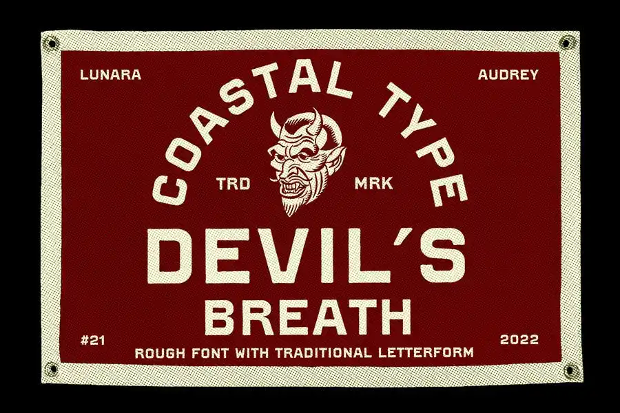 Schriftart Devil's Breath