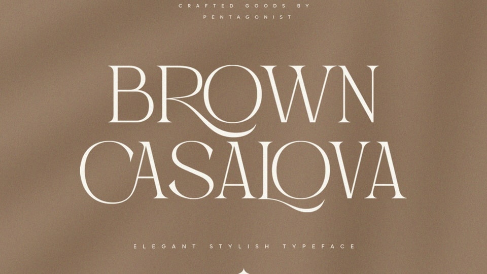 Schriftart Brown Casalova