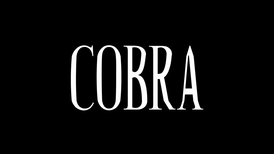 Schriftart Cobra
