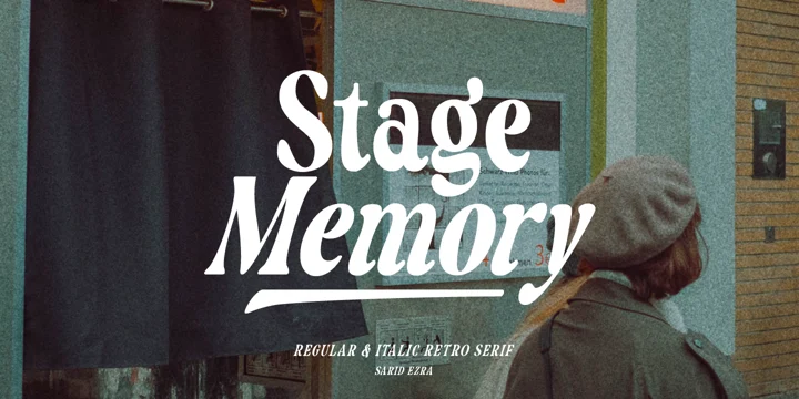 Schriftart Stage Memory