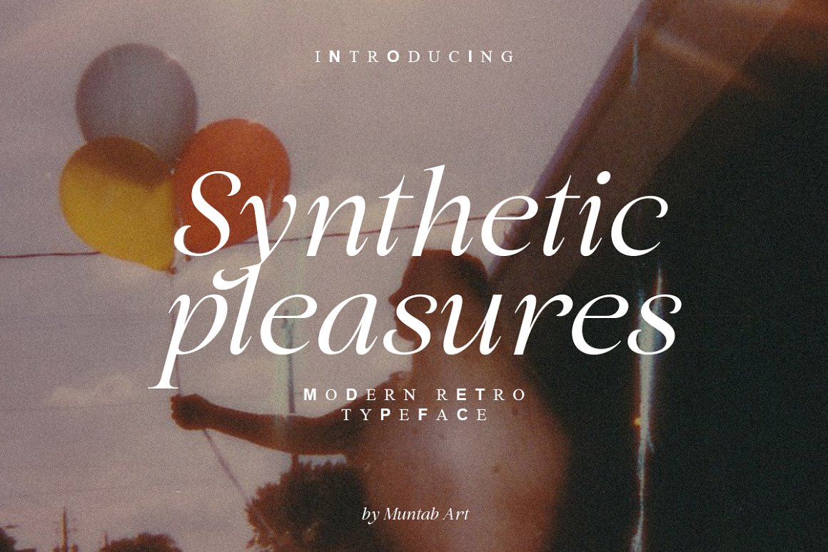 Schriftart Synthetic Pleasures