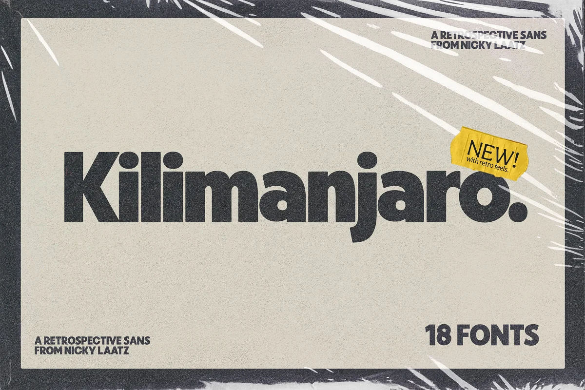 Schriftart Kilimanjaro Sans Extra Tall