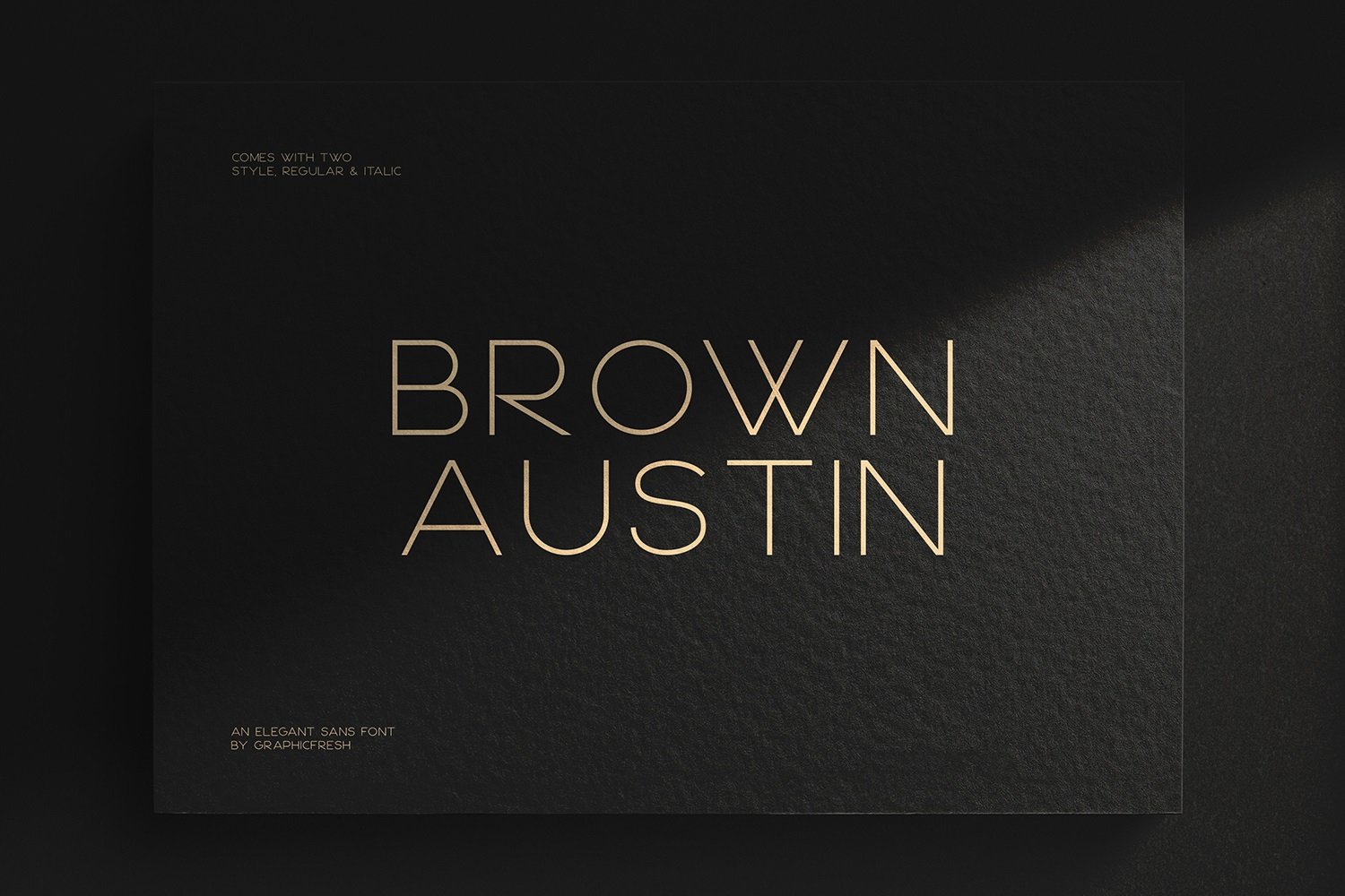 Schriftart Brown Austin