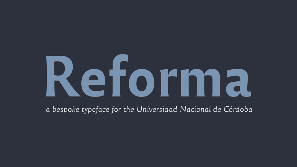 Schriftart Reforma