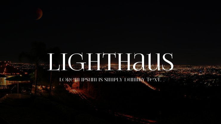 Schriftart Lighthaus