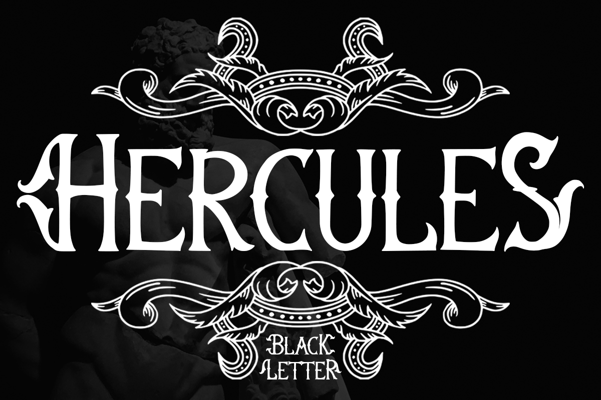Schriftart Hercules BlackLetter