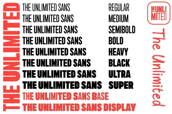 Schriftart The Unlimited Sans