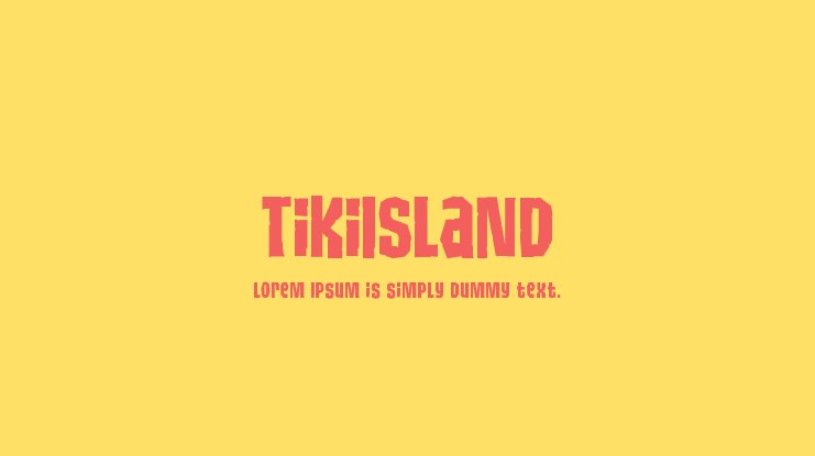 Schriftart Tiki Island