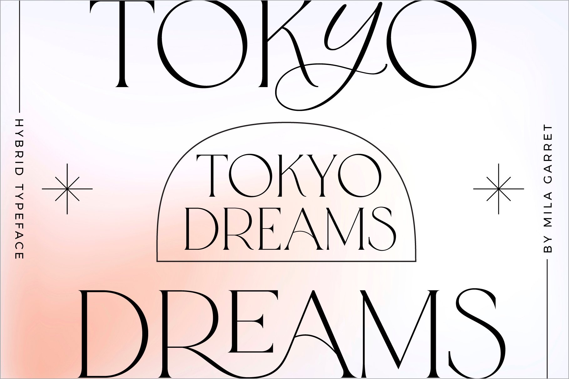 Schriftart Tokyo Dreams