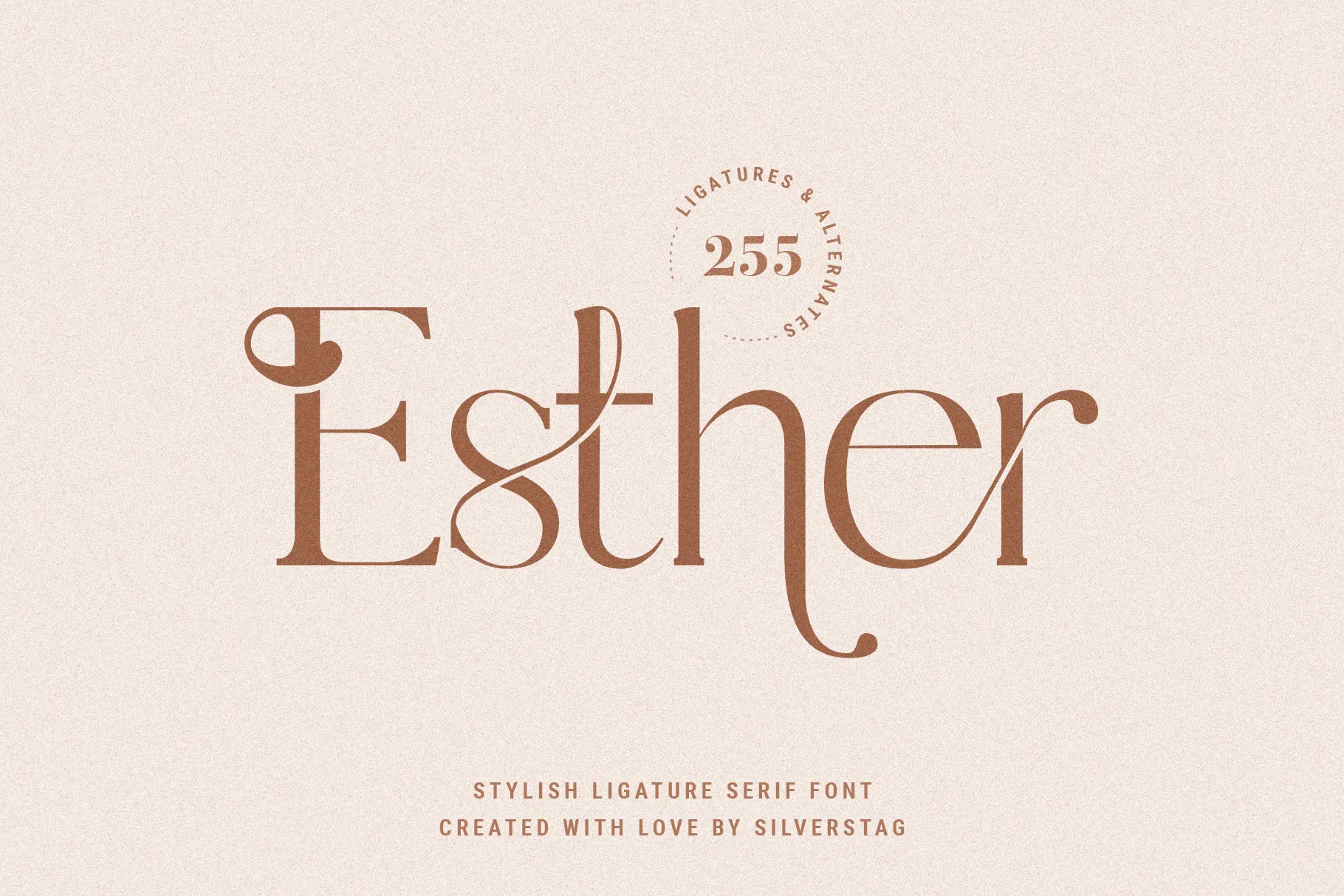 Schriftart Esther