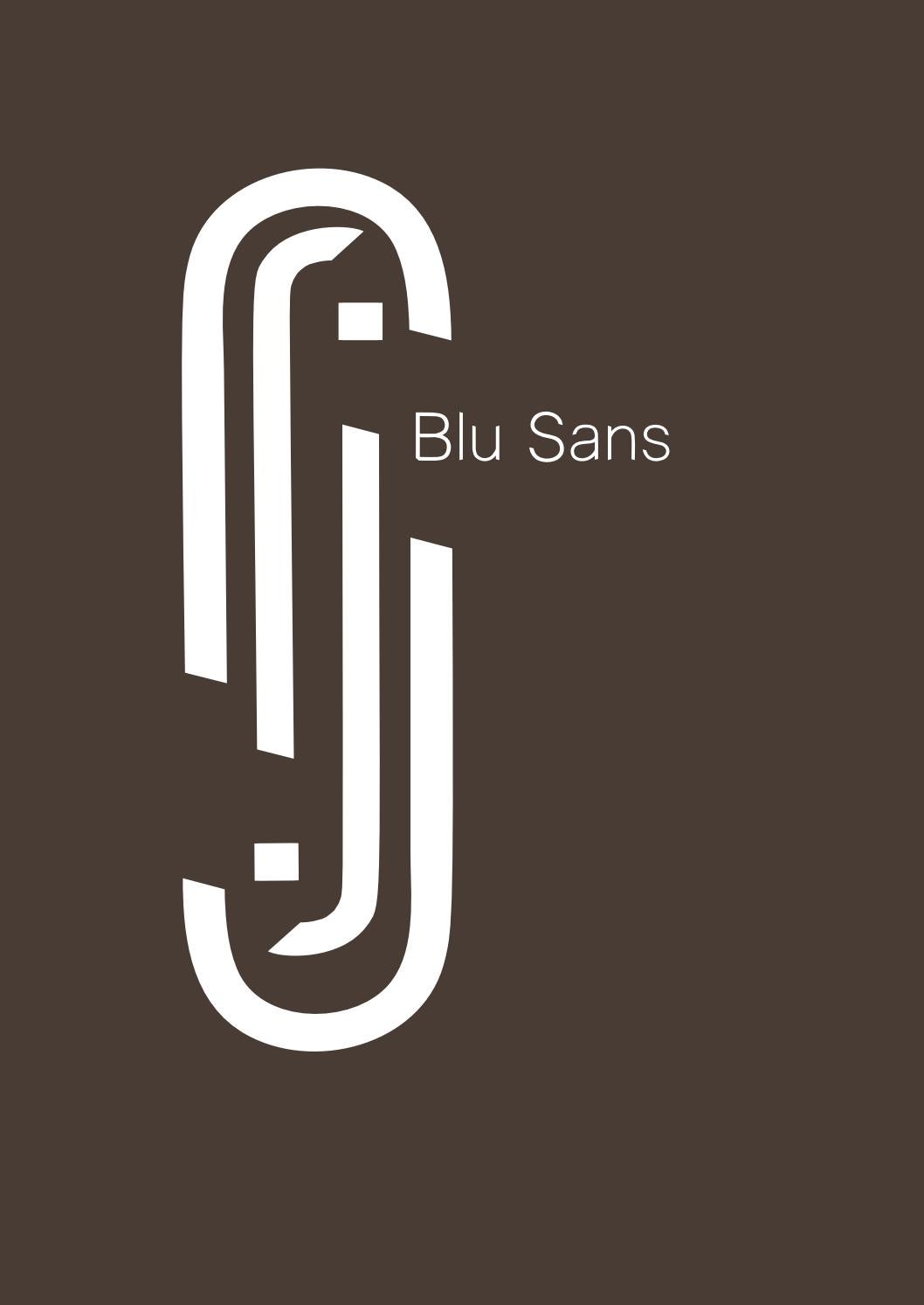 Schriftart Blu Sans