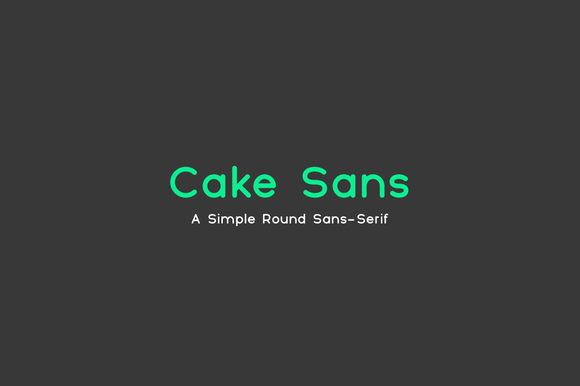 Schriftart Cake Sans