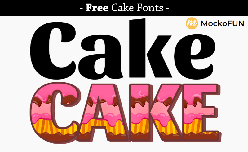 Schriftart Cake Type