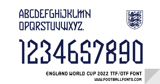 Schriftart England FC 2022