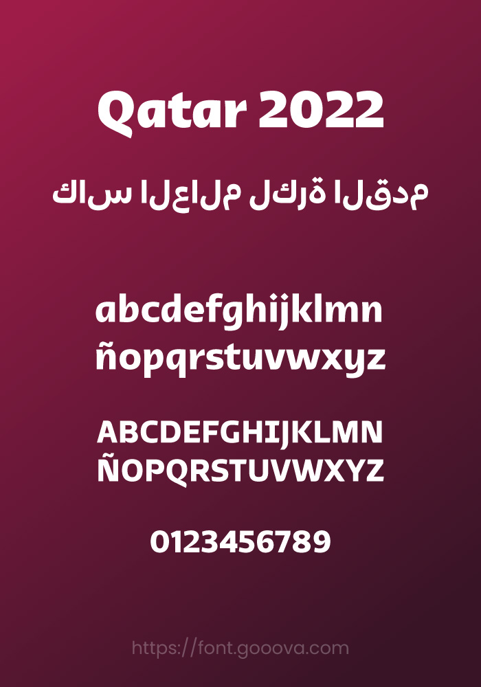 Schriftart Qatar 2022 Arabic