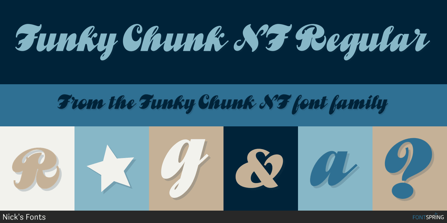 Schriftart Funky Chunk NF