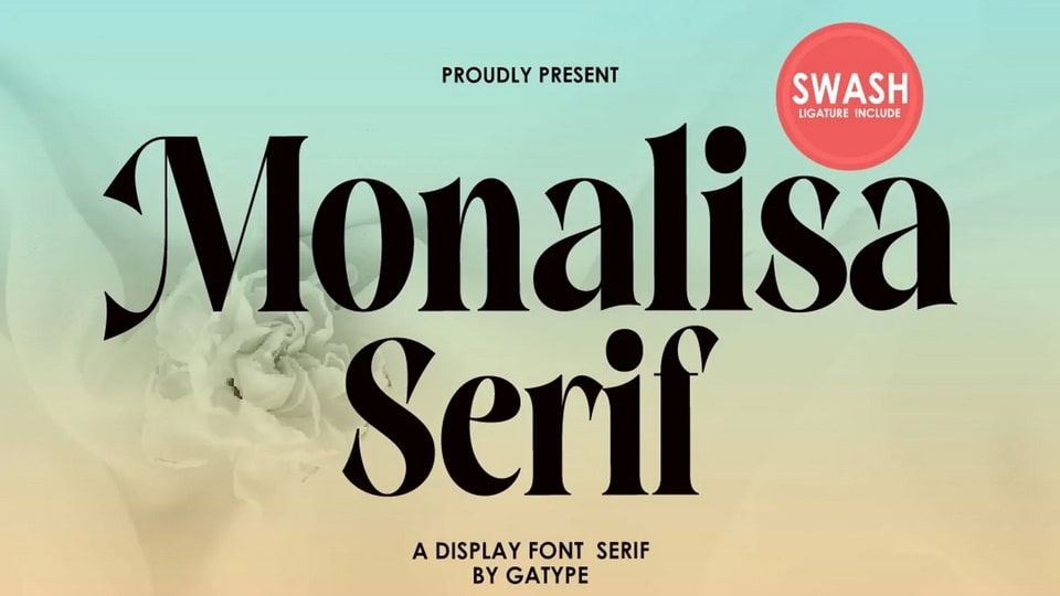 Schriftart Monalisa Serif