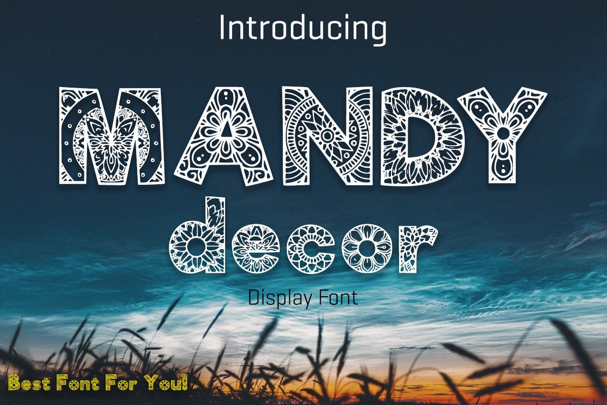 Schriftart Mandy Decor