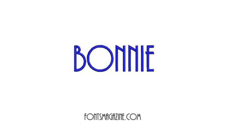Schriftart Bonnie