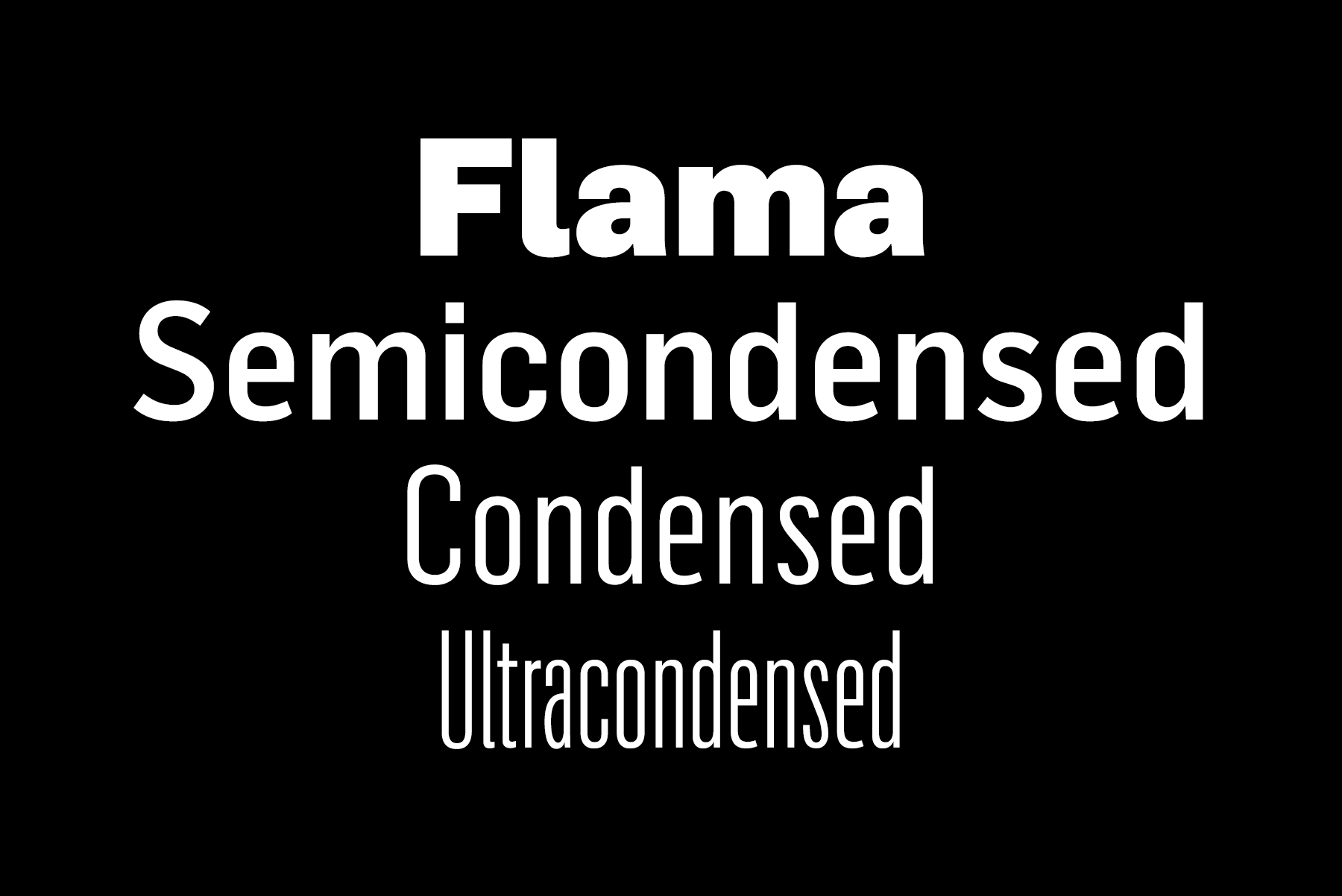 Schriftart Flama Ultra Condensed