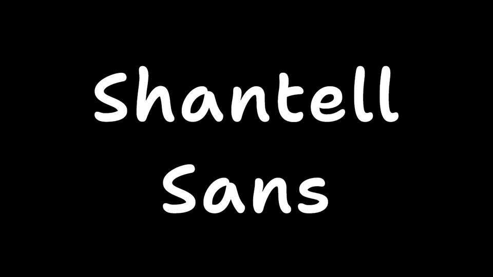 Schriftart Shantell Sans