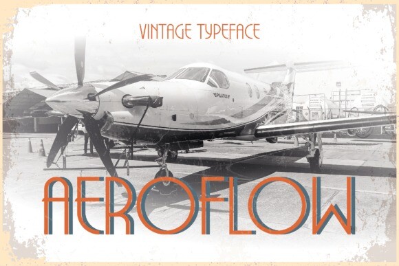 Schriftart Aeroflow
